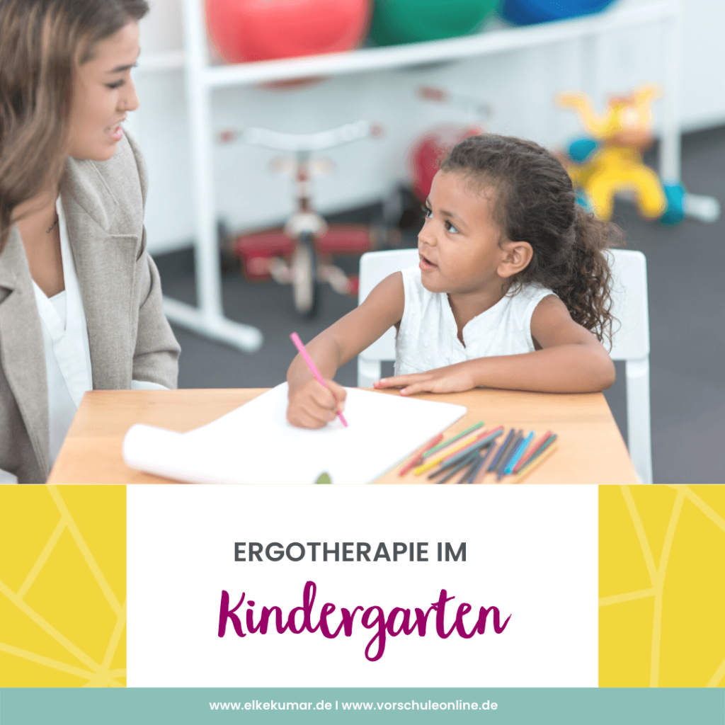 Eine Frau hilft einem Kind im Umgang mit einem Stift