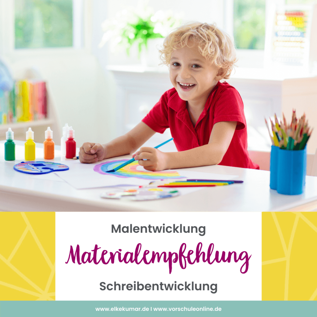 Bild zeigt Junge mit einem Malpinsel